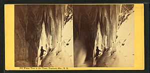 Winter view in the Flume, Franconia Mts., N.H, by Bierstadt Brothers 2