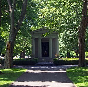 Woodward Mausoleum at Machpelah Cemetery, Le Roy, NY