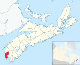 Location of the Municipality of the District of Yarmouth