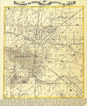 "Township 15 North, Range 10 West," from Atlas Map of Morgan County, Illinois