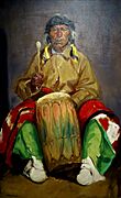 'Portrait of Dieguito Roybal, San Ildefonso Pueblo' by Robert Henri, 1916