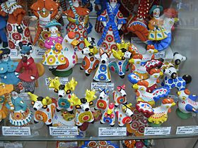 Дымковская игрушка в магазине г. Киров (Кировская область)