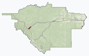 Location in Yellowhead County