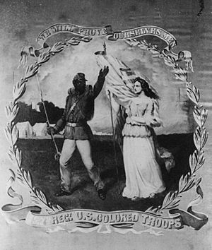 127th US Colored Troops banner