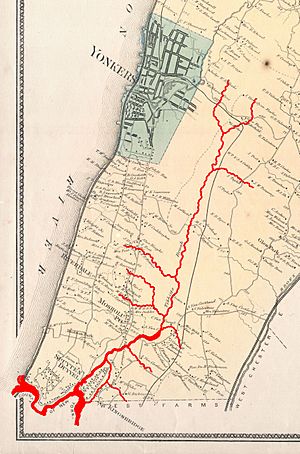 1867 Beers Map of Yonkers - Tibbetts Brook 02