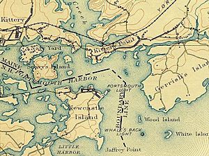 1893 U. S. Geological Survey Map of Portsmouth Harbor