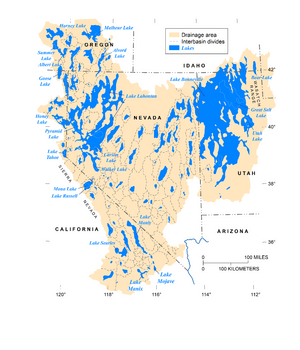 1 map of Pleistocene lakes in the Great Basin