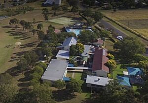 Aerial photograph of Bell State School, 2024