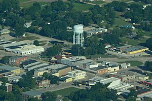 Aerial view of Osage City (2013)