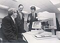 An Taoiseach Garret Fitzgerald at the Wang facility, Plassey Technological Park (9307630326)