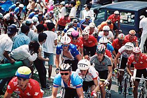 Armstrong et Dufaux - World Cycling Championships 1990 - Amateur Men's Road Race