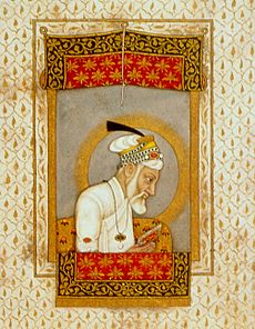 Aurangzeb reading the Quran