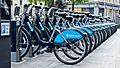 Barclays Cycle Hire, St. Mary Axe, Aldgate