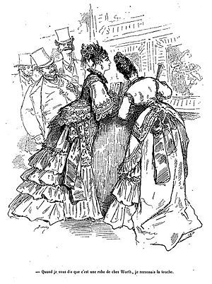 Bertall - Une robe de chez Worth