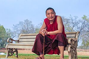 Buddhist monk in Sarnath