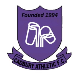 The club badge (also the logo of Cadbury's)