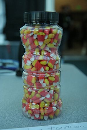 Candy corn contest jar