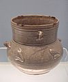 Celadon jar with brown spots Eastern Jin 317 420 CE