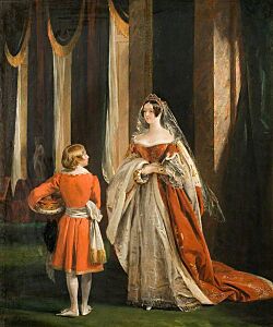 Charles Robert Leslie (1794-1859) - Harriet Elizabeth Georgiana Leveson-Gower, Duchess of Sutherland in Her Coronation Robes - OP192 - Wolverhampton Art Gallery
