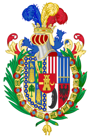 Coat of Arms of Francisco Serrano, 1st Duke of la Torre