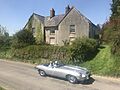 Concrete cottages, Old Burghclere, Hampshire, UK. Built for 4th Earl of Carnarvon circa 1872. Photographed May 2018