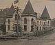 Black and white photograph of the Rossland Court House in 1909