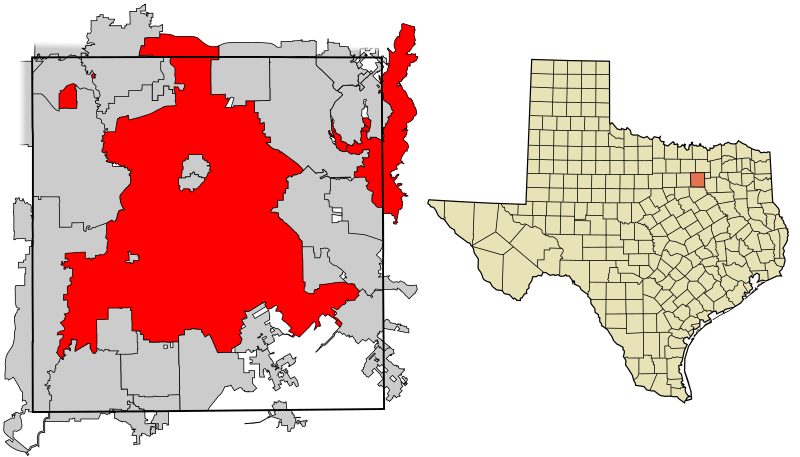 Image Dallas County Texas Incorporated Areas Dallas Highlighted