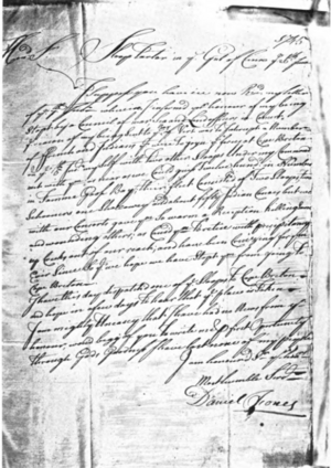 Daniel Fones Letter, Battle off Tatamagouche, 1745