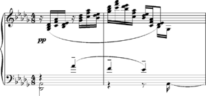 Debussy Reflets dans l'Eau, opening bars