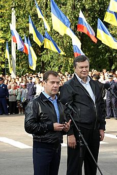 Dmitry Medvedev in Ukraine 17 September 2010-13