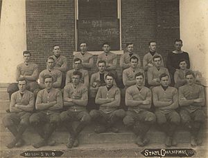 Football team at Marion Military Institute in Marion Alabama the state champions of 1912