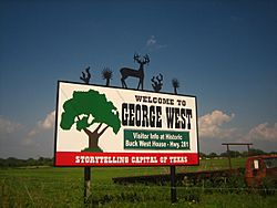 George West entrance sign