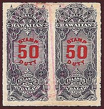Hawaii revenue stamp 50c