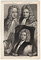 Henry St John, 1st Viscount Bolingbroke; Robert Harley, 1st Earl of Oxford; Francis Atterbury by Sir Godfrey Kneller, Bt