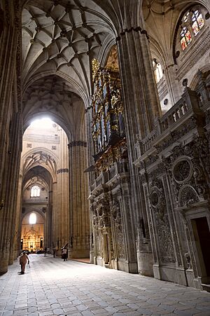 Inside the New Cathedral in Salamanca, Spain (35966610860)