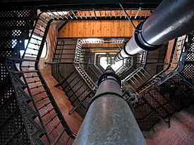 Interior spiral staircase (3), Highbridge Water Tower, Manhattan, 2008-10-04