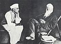 Jawaharlal Nehru with Rabindranath Tagore,1936