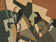 Juan Gris, Glass and Checkerboard, c. 1917, NGA 166491