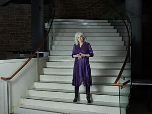 Judy Collins, prior to a performance at the Boettcher Concert Hall, one of the venues at the Denver Performing Arts Center in downtown Denver, Colorado