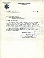 Letter from Ruth B. Shipley, Chief Passport Division, Department of State (United States) to Linus Pauling on February 14, 1952