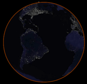 Lunar eclipse from moon simulation-sep 28 2015