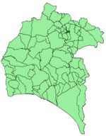 Map of Los Marines (Huelva)