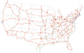 Map of current Interstates