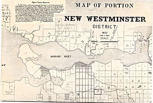 Map of new westminster 1877