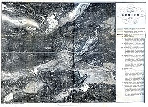 Map of the First Battle of Zurich