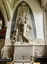 Memorial to Admiral Lord Heathfield in St Andrew's Church, Buckland Monachorum