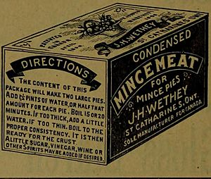 Mincemeat from Canadian Grocer 1895