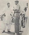 Mirza Nasir Chating with Furqan Force Colonel Sahibzada Mubarak Ahmad