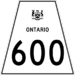 Ontario Highway 600 shield