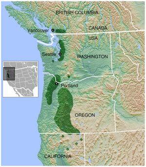 Oregon Spotted Frog Rana pretiosa distribution map 3.png